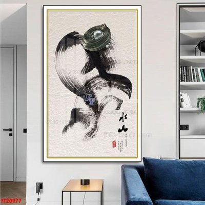 File gốc File tranh đơn lối vào FT20977 (dành cho trang trí nội thất)