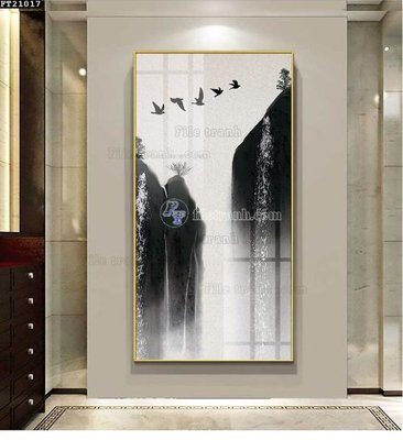 File in trần File tranh đơn lối vào FT21017 (file gốc) xuyên sáng