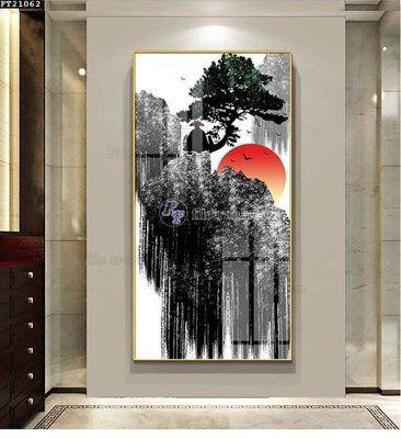 File tranh File tranh đơn lối vào FT21062 (bản gốc) trang trí văn phòng
