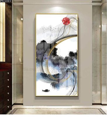 File gốc File tranh đơn lối vào FT21063 (in 3D) cho trang trí