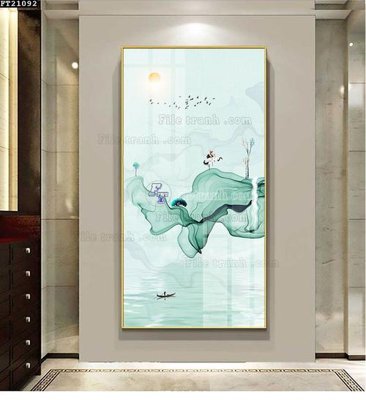 File tranh gốc File tranh đơn lối vào FT21092 (bản quyền) file PSD