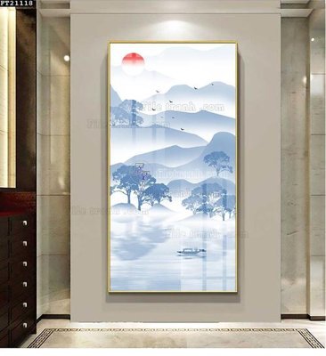 File tranh gốc PSD File tranh đơn lối vào FT21118 còn nguyên layer