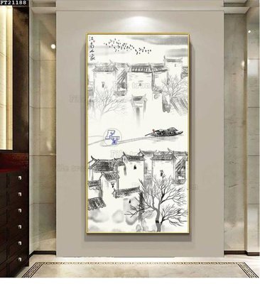 File PSD File tranh đơn lối vào FT21188 (gốc) nhiều lớp (multi-layer)