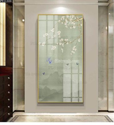 File tranh File tranh đơn lối vào FT21300 (ảnh gốc) in trần 3D