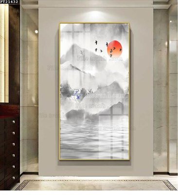 File tranh File tranh đơn lối vào FT21432 (ảnh gốc) in trần xuyên sáng