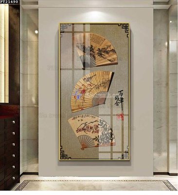 Chi tiết file tranh tráng gương File tranh đơn lối vào FT21490 (ảnh gốc)