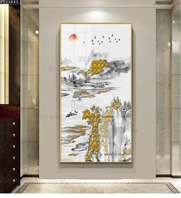 File tranh File tranh đơn lối vào FT21621 (bản gốc) treo quán cafe