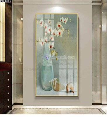 Hình ảnh file gốc in lụa File tranh đơn lối vào FT21651