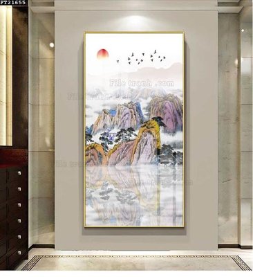 Tải file File tranh đơn lối vào FT21655 (PSD) cho in ấn quảng cáo