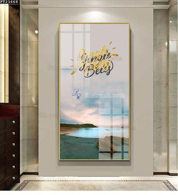 File gốc File tranh đơn lối vào FT21668 (in lụa) chi tiết cao