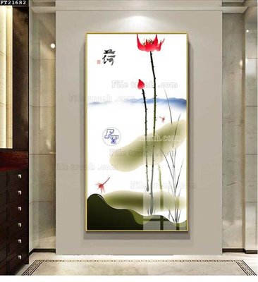 Tải file File tranh đơn lối vào FT21682 (gốc) làm tranh trang trí