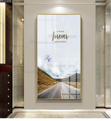 File in trần File tranh đơn lối vào FT21698 (file gốc) xuyên sáng