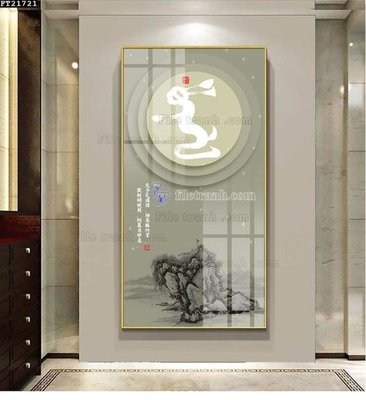 File in trần File tranh đơn lối vào FT21721 (bản gốc) bầu trời