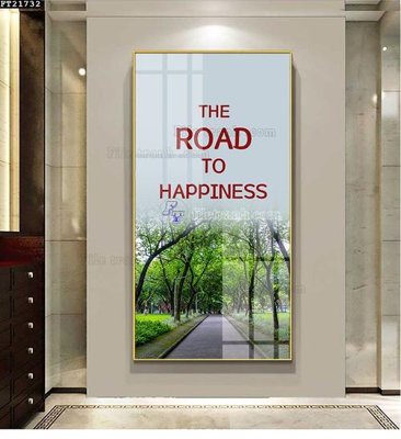 File gốc File tranh đơn lối vào FT21732 (in lụa) họa tiết 3D