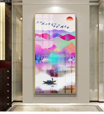 Tải file File tranh đơn lối vào FT21841 (gốc) in trên mọi chất liệu