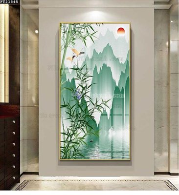 File tranh File tranh đơn lối vào FT21845 (ảnh gốc) in trần xuyên sáng