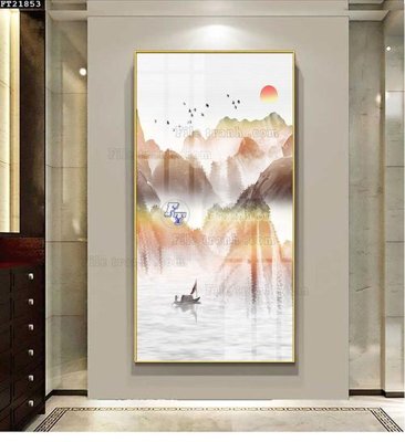 File gốc File tranh đơn lối vào FT21853 (in 3D) nghệ thuật