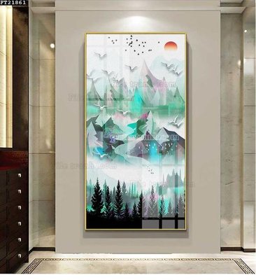 File gốc File tranh đơn lối vào FT21861 (in mica) làm quà tặng