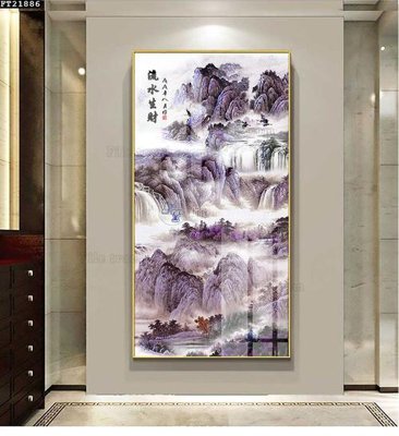 File in trần File tranh đơn lối vào FT21886 (bản gốc) phong cảnh