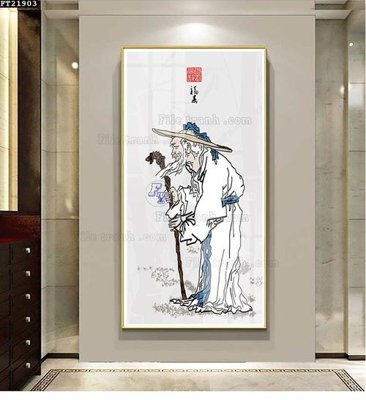 Hình ảnh file gốc File tranh đơn lối vào FT21903 cho in UV