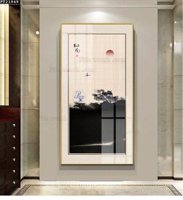 File gốc File tranh đơn lối vào FT21949 (in mica) trang trí