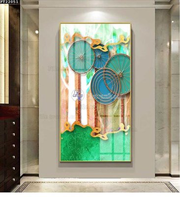 File gốc File in tranh tường đứng lối vào FT22051 (in ấn) màu sắc trung thực