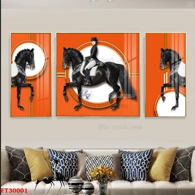 File gốc File tranh bộ hiện đại FT30001 (in lụa) trang trí tường