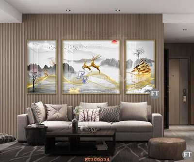 File in mica File tranh hiện đại pha lê gương hot FT300034 (bản gốc) siêu trong