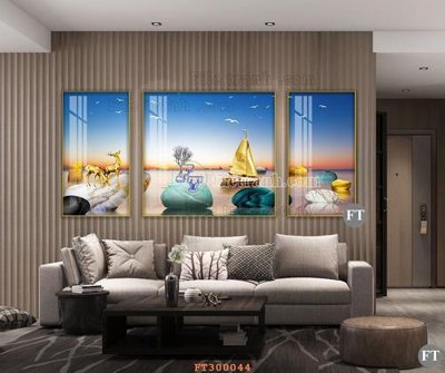 File gốc File tranh hiện đại pha lê gương hot FT300044 (trang trí) phòng làm việc