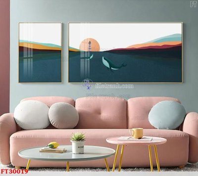 File in trần File tranh bộ hiện đại FT30019 (bản gốc) bầu trời