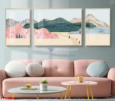 File gốc in ấn File tranh bộ hiện đại FT30032 độ phân giải cao