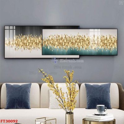 File tranh File tranh bộ hiện đại FT30092 (ảnh gốc) in trần 3D