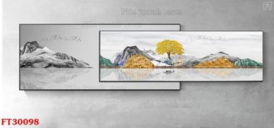 Mua file gốc File tranh bộ hiện đại FT30098 (in ấn) tại Filetranh.com