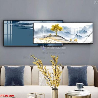 Ảnh mô tả file gốc in mica File tranh bộ hiện đại FT30109