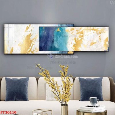 File in lụa File tranh bộ hiện đại FT30110 (chất lượng cao) File tranh bộ hiện đại FT30110