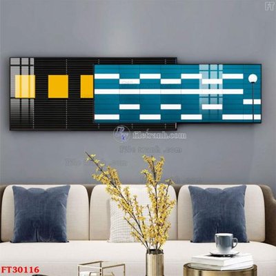 File ảnh File tranh bộ hiện đại FT30116 (gốc) in decal dán tường