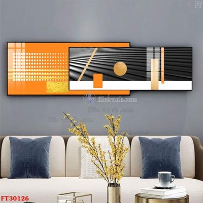 File tranh in trần 3D File tranh bộ hiện đại FT30126 (ảnh gốc)