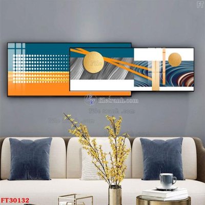 File gốc File tranh bộ hiện đại FT30132 cho in ấn và thiết kế