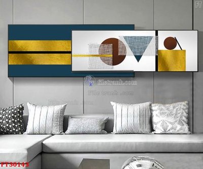 File tranh File tranh bộ hiện đại FT30143 (gốc) phong cách tối giản