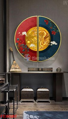 Download file gốc File tranh bộ hiện đại FT30187 (in lụa) hoa lá