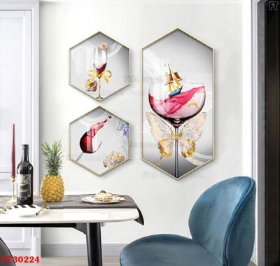 File gốc File tranh bộ hiện đại FT30224 (ảnh chi tiết) để in trần