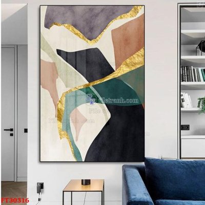 File ảnh File tranh bộ hiện đại FT30316 (gốc) in PP, decal