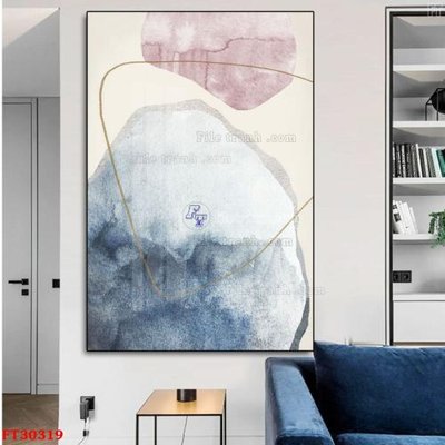 File in trần File tranh bộ hiện đại FT30319 (bản gốc 3D) sống động