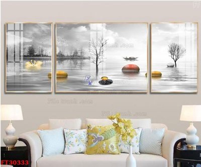File ảnh File tranh bộ hiện đại FT30333 (gốc) trang trí khách sạn