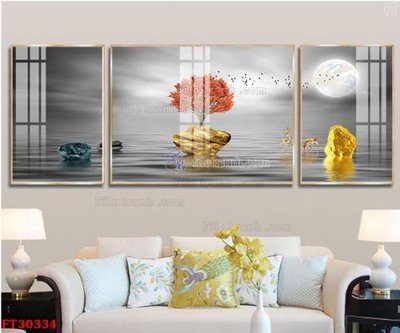 File gốc in ấn File tranh bộ hiện đại FT30334 chuẩn màu CMYK