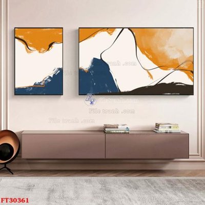 File PSD File tranh bộ hiện đại FT30361 (chất lượng in ấn)