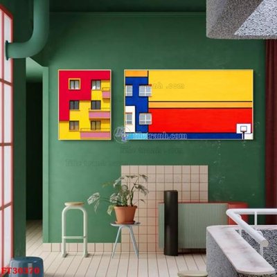 File tranh File tranh bộ hiện đại FT30370 (gốc) chủ đề động vật