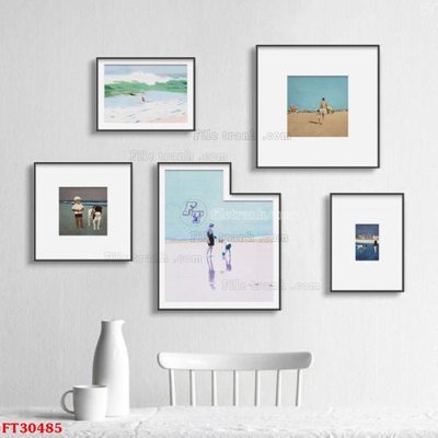 File tranh gốc PSD File tranh bộ hiện đại FT30485 còn nguyên layer