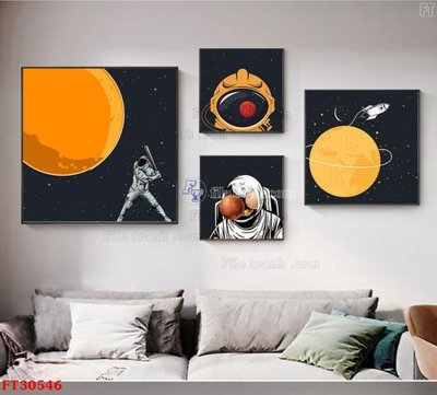 File tranh PSD File tranh bộ hiện đại FT30546 chất lượng cao