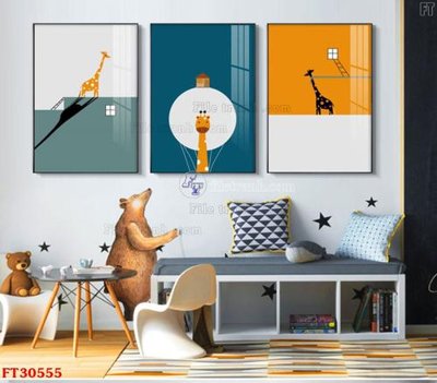 Tải file File tranh bộ hiện đại FT30555 (ảnh gốc) in gạch 3D